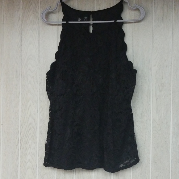 Tops - Black lace tank top